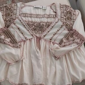 Rachel Zoe Boho Embroidered Blouse